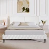 White + Fabric + Wood + Bedroom