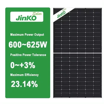 Jinko Solar JKM625N-78HL4-BDV 625watt 620w 615w 610w 600wp solar panels bifacial glass glass Pv ModulePrice