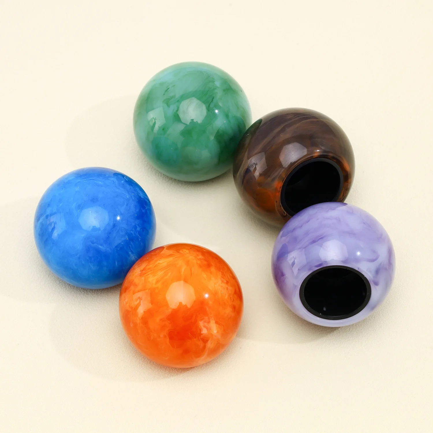 香水ガラスボトル用新色ラウンド香水大理石樹脂キャップボール型パー