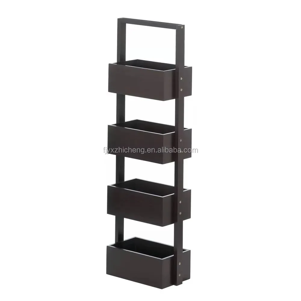 product wholesale bamboo rectangular 4 tier spa tower rack wall bathroom corner shelves for bathroom accessories-2
