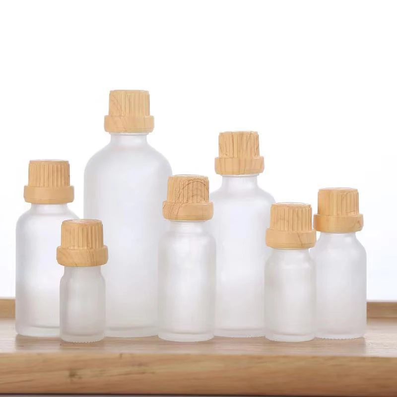 Wholesale Empty Custom Luxury Frosted Glass Empty Essential Oil Bottles