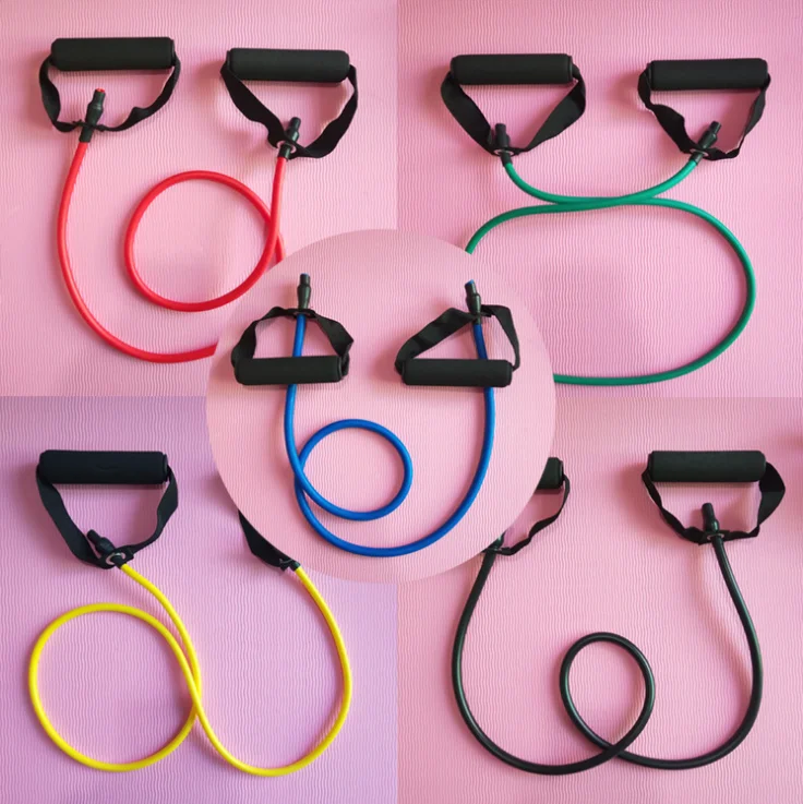 30 фунтов прямые резиновые ленты на шнурке для домашнего использования для йоги