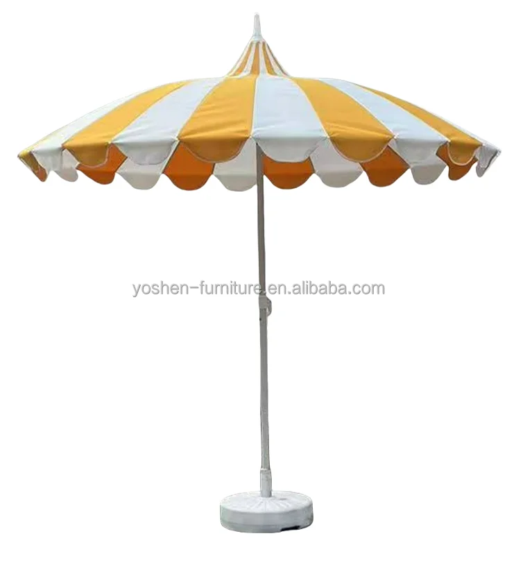 8.5 ft durable stainless steel pole white umbrella pagoda light weight pagoda outdoor umbrellas parasol-3099