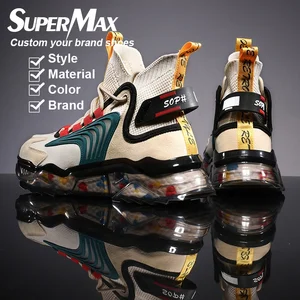 Custom High Quality Shoe Men's Fashion Sneakers Custom Tennis White Shoes Casual Sport Running Training Sneakers