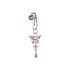 Diamante rosa plateado