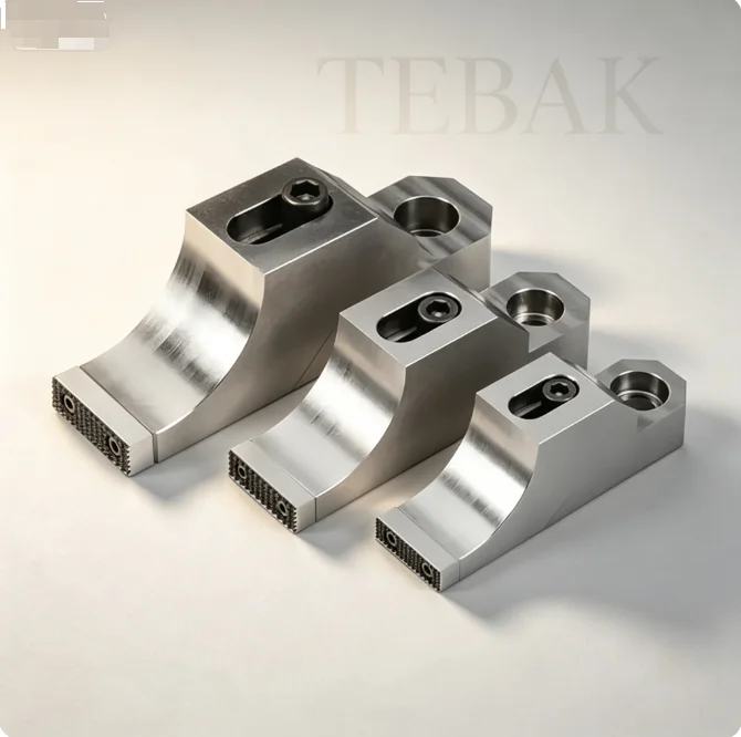 TEBAK Metal Workholding Fixturing M6 M8 M12 M16 Flat End Frog Clamp TOK CNC Side Bench Vise Clamping Fixture