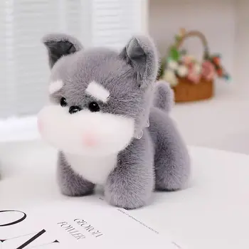 Cute Husky Bear Dog Plush Toy  Soft PP Cotton Filled Comforter for Children Stress Relief Anniversary Super Soft Plush OPP