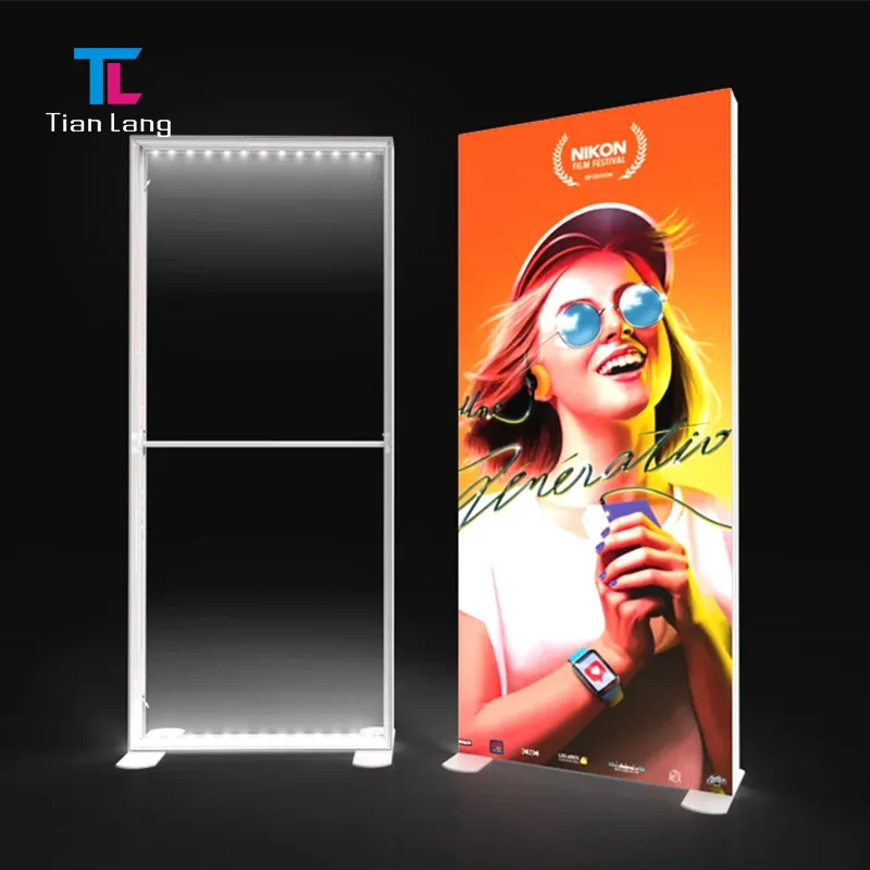 TianLang Halloween Aluminiprofiler Ljusboks Visa Ram för Tissues LED Reklam Ljusbokser