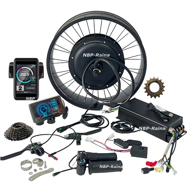 electric bicycle kit 5000w NB POWER 19inch Rear Wheel Bike Conversion Kit, 72V 100A Sine Wave Programmable Controller, TFT Display System, Waterproof System,150mm Dropout High Speed Brushless gearless Motor : Sports & Experience extreme power with our 5000W Direct Flux 5000w 72v conversion kit