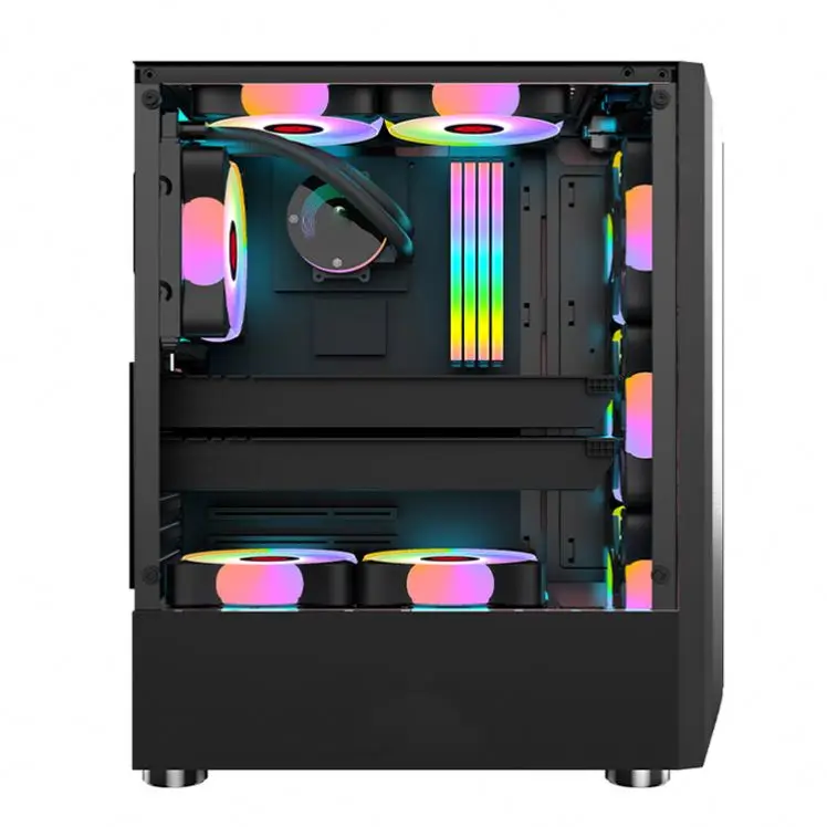 Colorful RGB Computer Components Gaming PC Case