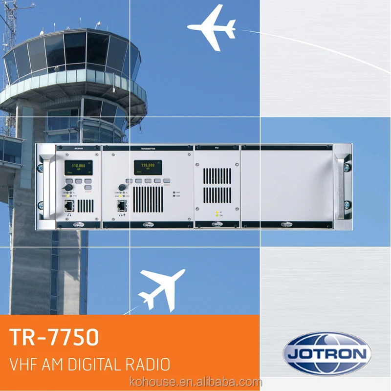 Jotron 7000 Series VHF Multi-module Digital Radio TR-7750 Transceiver TA-7650 Transmitter RA-7203 Receiver