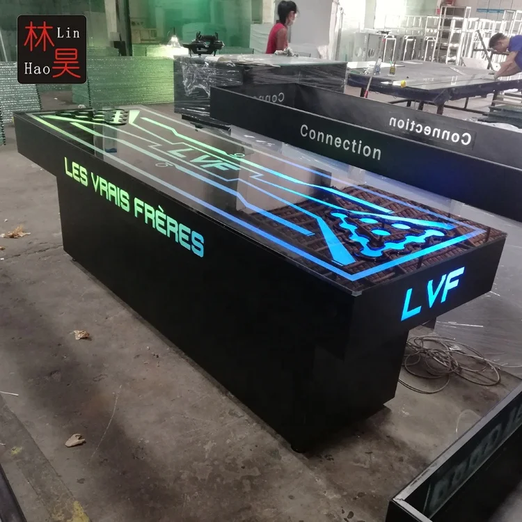 LED Customized Table for Beer Pong Game Drinking Game Table Set