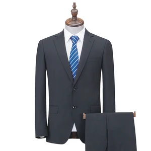 China Factory High-end Luxury Wool Business Suit Men Wedding Suits Two Pieces