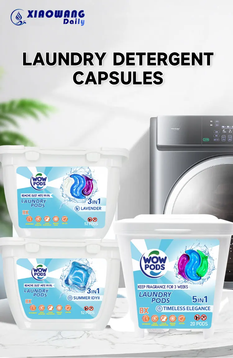 Nature Laundry Detergent Pods 5 In 1 Washing Pods Capsules Laundry