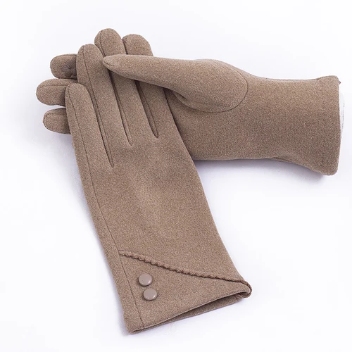China Good Ladies Fabric Gloves Faux Suede Women Gloves Ladies Fashion Smart Phone Gloves