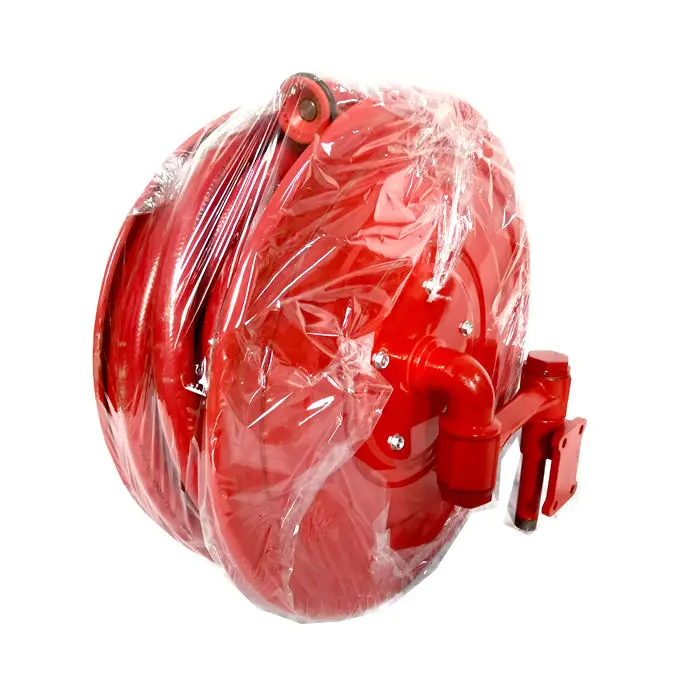 Manufacture EN671/EN694 25mm Manual Swing High Pressure 1.2Mpa Fire Fighting Equipment 1inch  30m Brass Fire Hose Reel Cabinet
