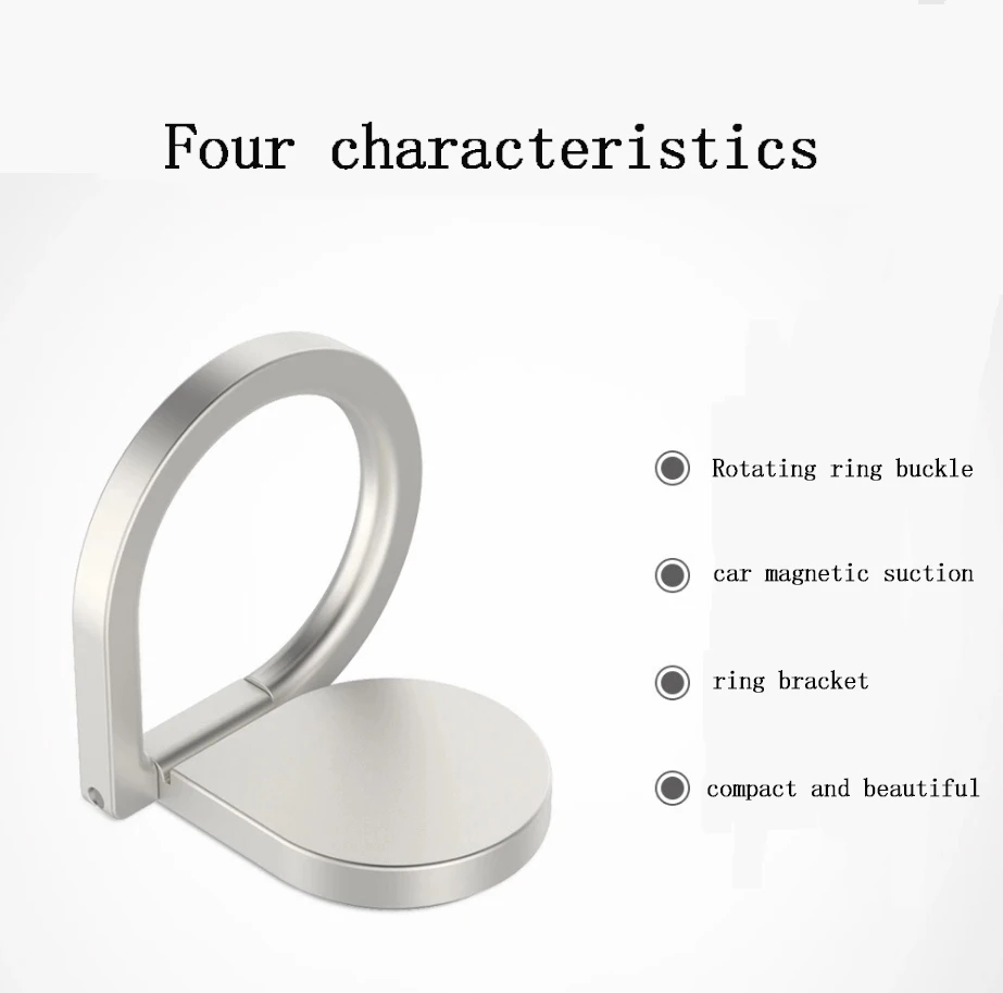 Finger ring stand metal phone holder