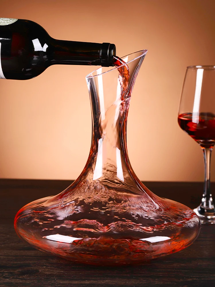 SDFSX Carafe à Décanter Vin Cristal Soufflé Main - Aérateur