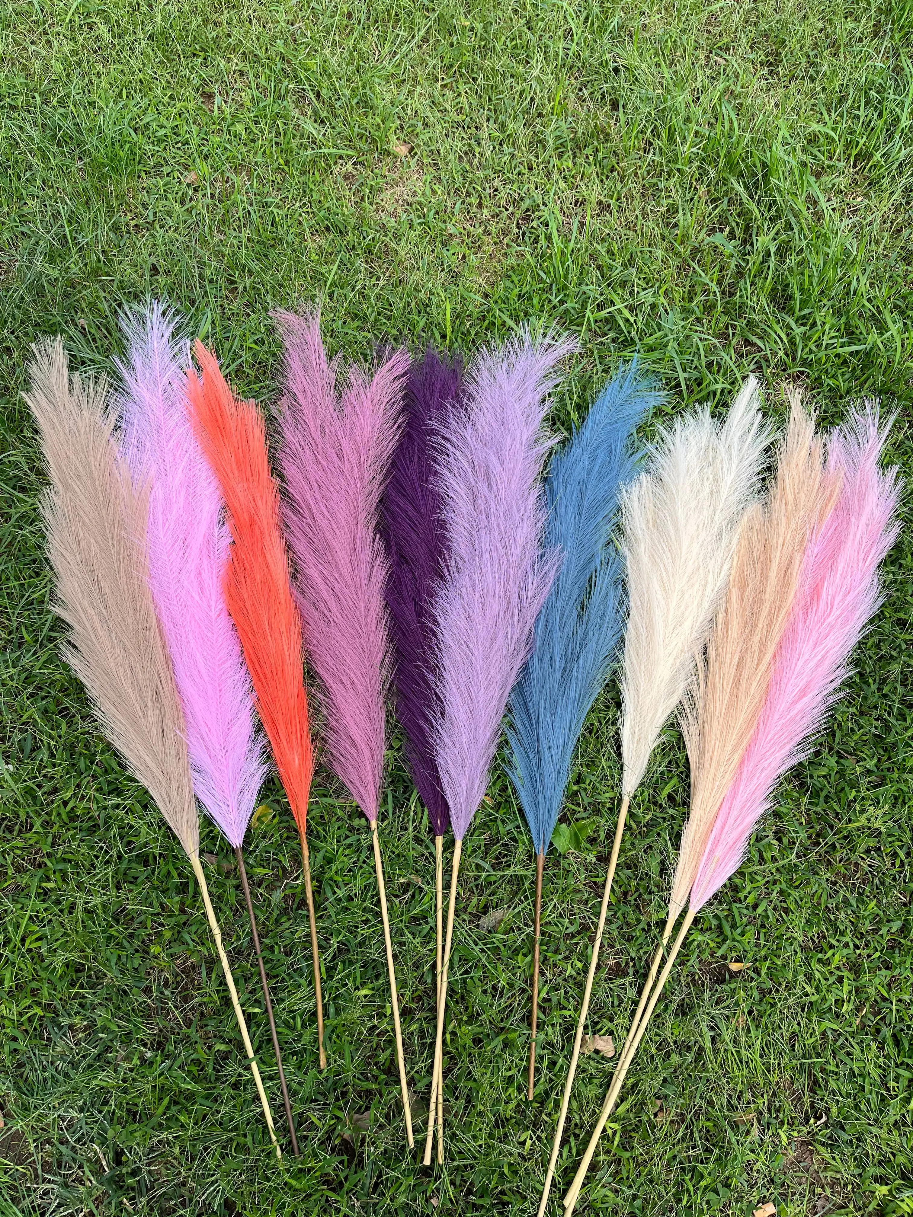 Y-B010 Grohandel Dekoratives 110 cm Groes Flauschiges Kunst-Pampasgras  Knstliches Pampasgras fr Hochzeit und Heimdekoration| Alibaba.com