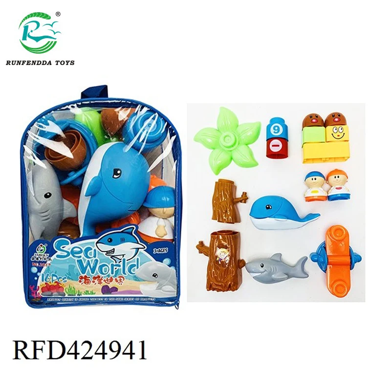 16pcs Ocean World Diy Toys Educational 