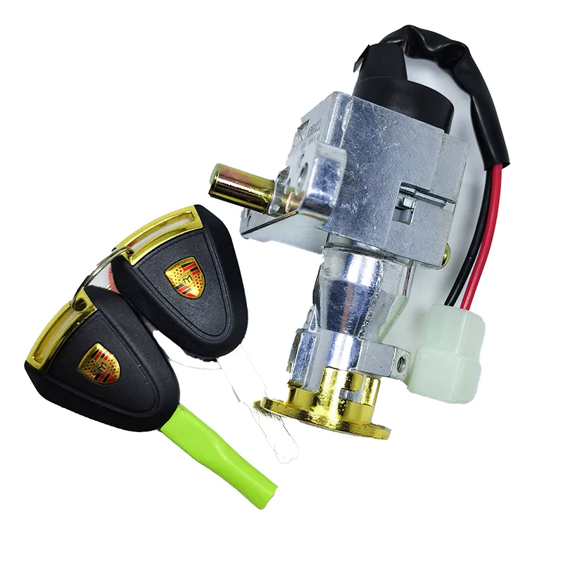 ユニバーサルイグニッションスイッチロックスイッチアセンブリ 2キー付き 車 トラック トレーラー用　並行輸入品 : NITAGO ユニバーサルイグニッションシリンダースイッチ