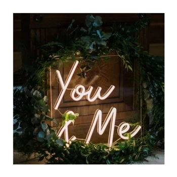 Dropshipping No MOQ 2024 Popular A4 Size LED Advertising 'Let's Party' Neon Signs for Wedding Bar Party Decoration