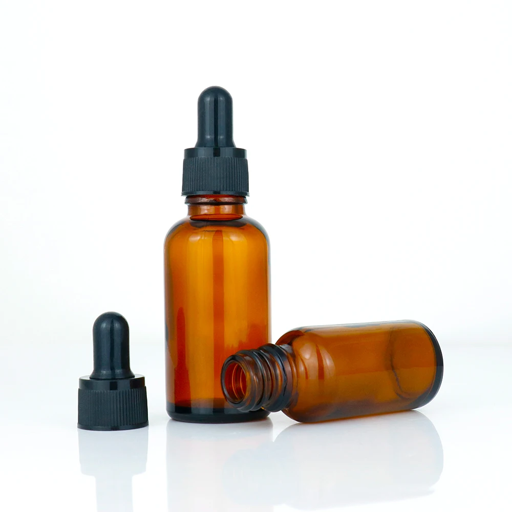 5ml 10ml 15ml 20ml 30ml 50ml 100ml Cosmetic Custom Skincare Packaging Glass Bottle Hair Oil Dropper Bottle Amber Essential Oil