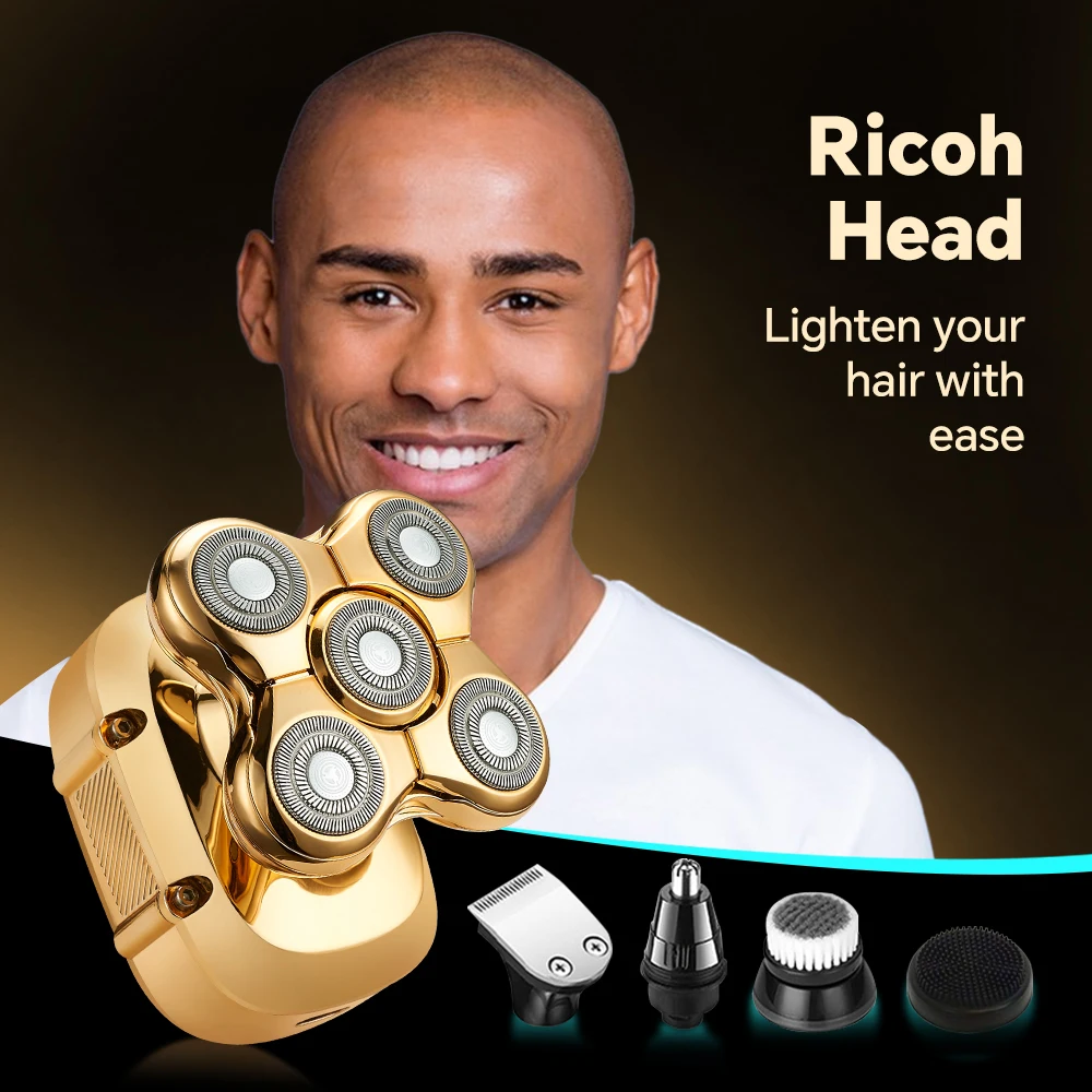 Five Blade Full Body Washing Electric Shaver Self-Shaving Divine Tool for Head Shaving Special Machine Head Shaving Shaver factory