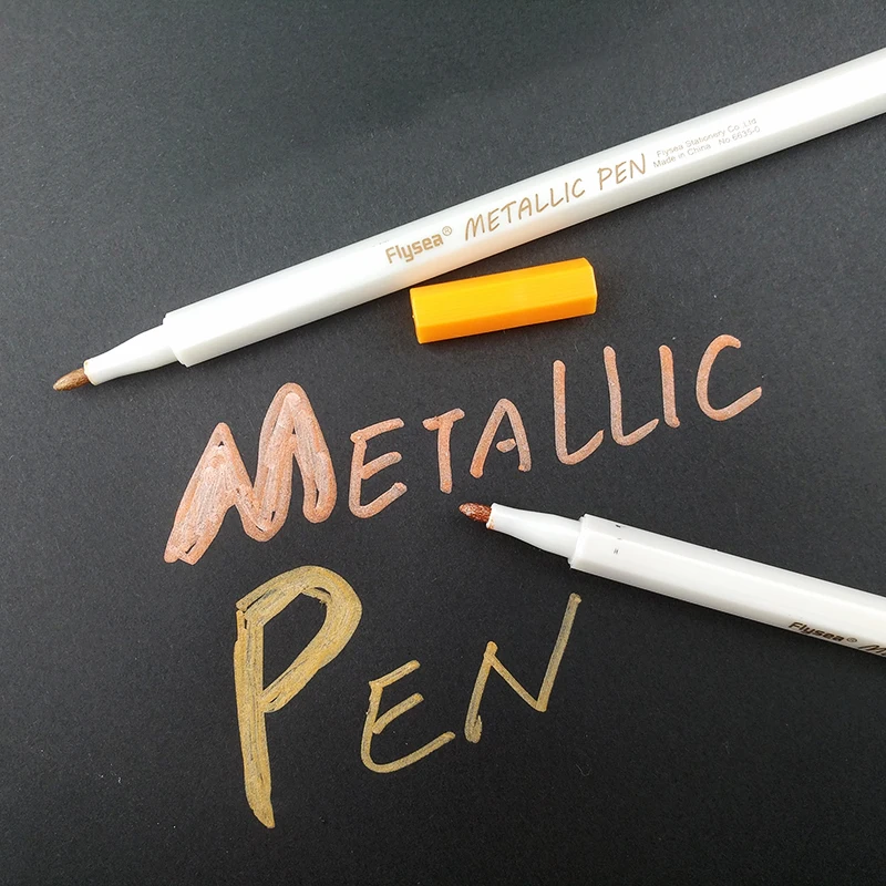 latest promotion pen markers metallic colored
