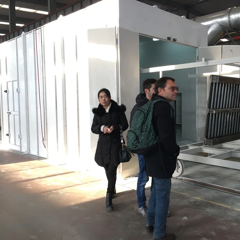 Equipment Automatic/manual Powder Coating Cyclone Spray Booth for Sale