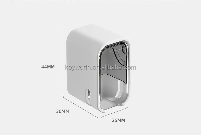 Toothbrush Holders for Bathrooms Wall Mounted with Cover Moisture-Proof and Dust-Proof Toothbrush Storage Organizer