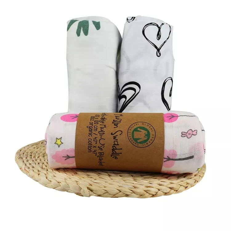 Wholesale Custom Print Quilt Bamboo Swaddle Muslin Baby Child Swaddle Blanket Buy Organic