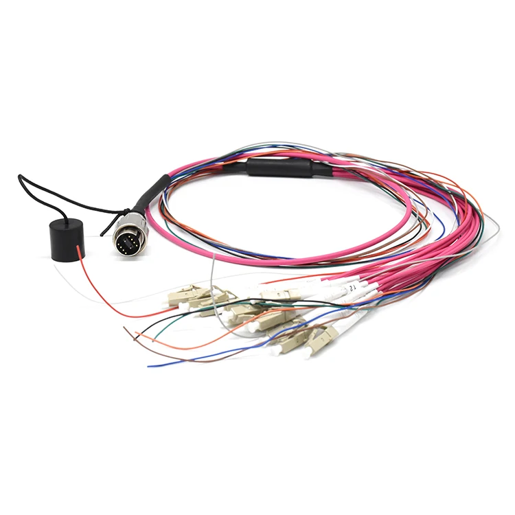 IP68 Waterproof DIN Connector for Power MPO Fiber Optic Mixing Male & Female Plug RRU BBU Fiber Cable Connector