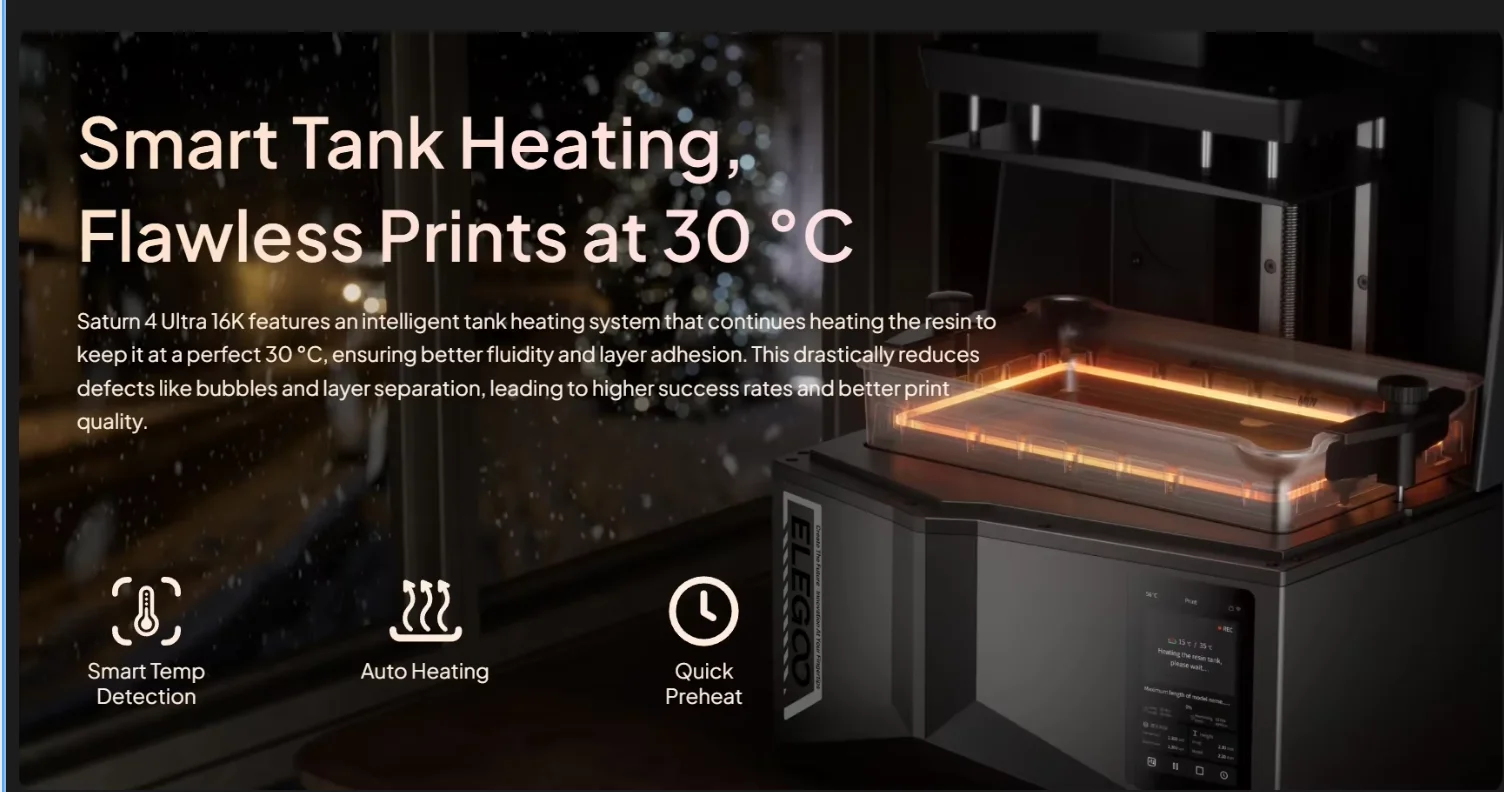 适用于 Saturn 4 Ultra 16K 10英寸单色液晶屏 全新自动USB/WiFi断电恢复打印 倾斜释放技术 3D模型
