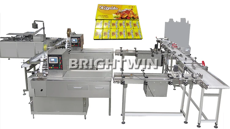 Bouillon Cubes Forming Machine 4g 10g Stock Cubes Production Line Seasoning Cube Wrapping Machine for Maggie Jumbo Knorr Onga