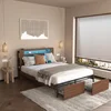 Brown + MDF+Metal+Queen Size