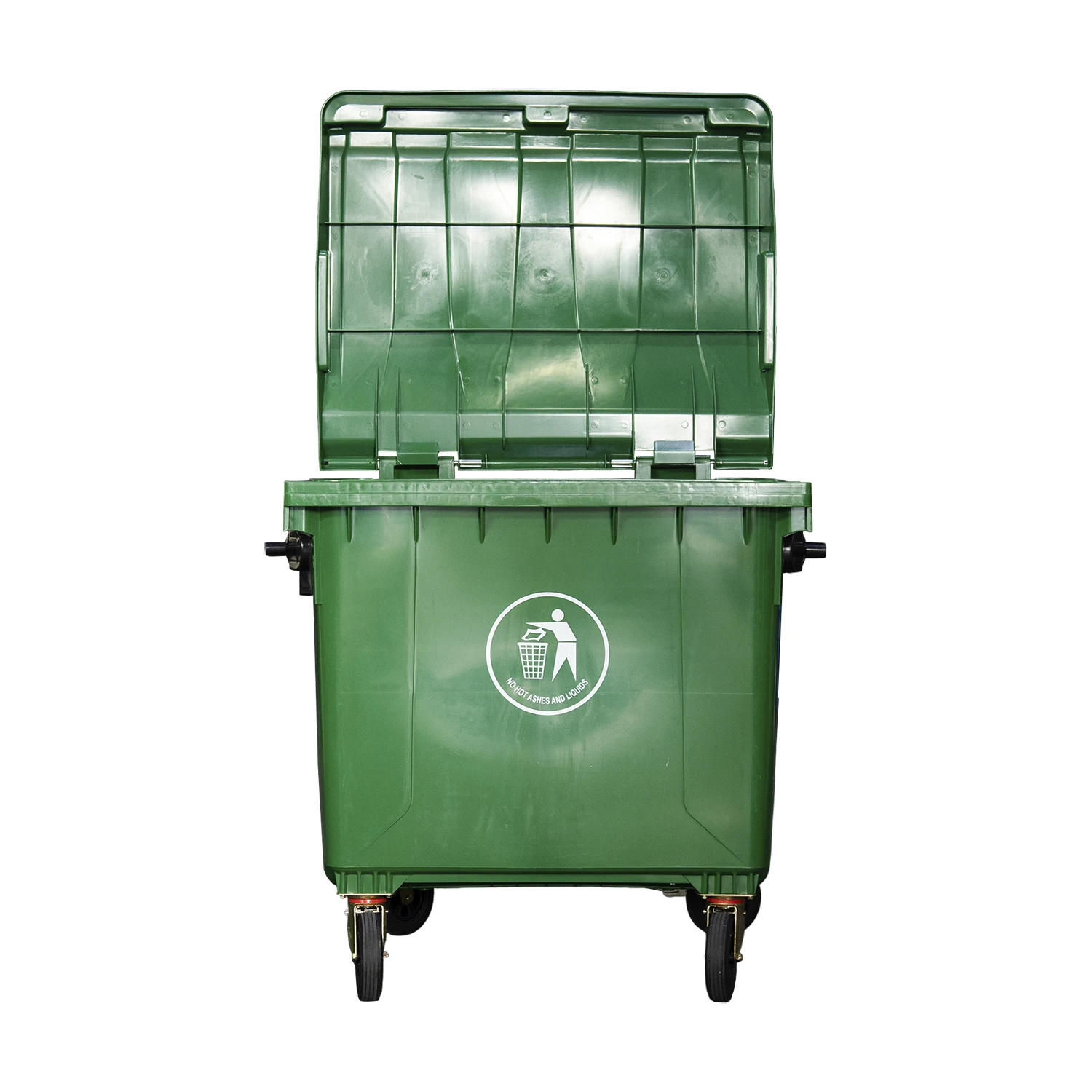 1000L 1100L Waterproof and UV Resistance Plastic Industrial Storage Bin with Wheels and Lid