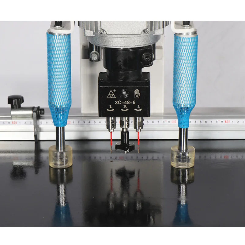 single double head vertical door hinge hole drilling wood boring machine