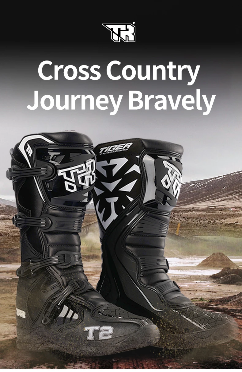 Tiger T2 Motorcycle Riding Boots Mtb Mx Moto Adv Motocross Boots ...