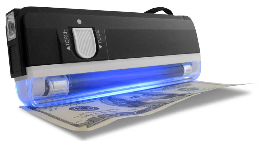 3in1  Rechargeable  Uv Light  Detector  LED Flashlight Checker  Mini LED  Banknote Detector  Laser Pointer  Lighter