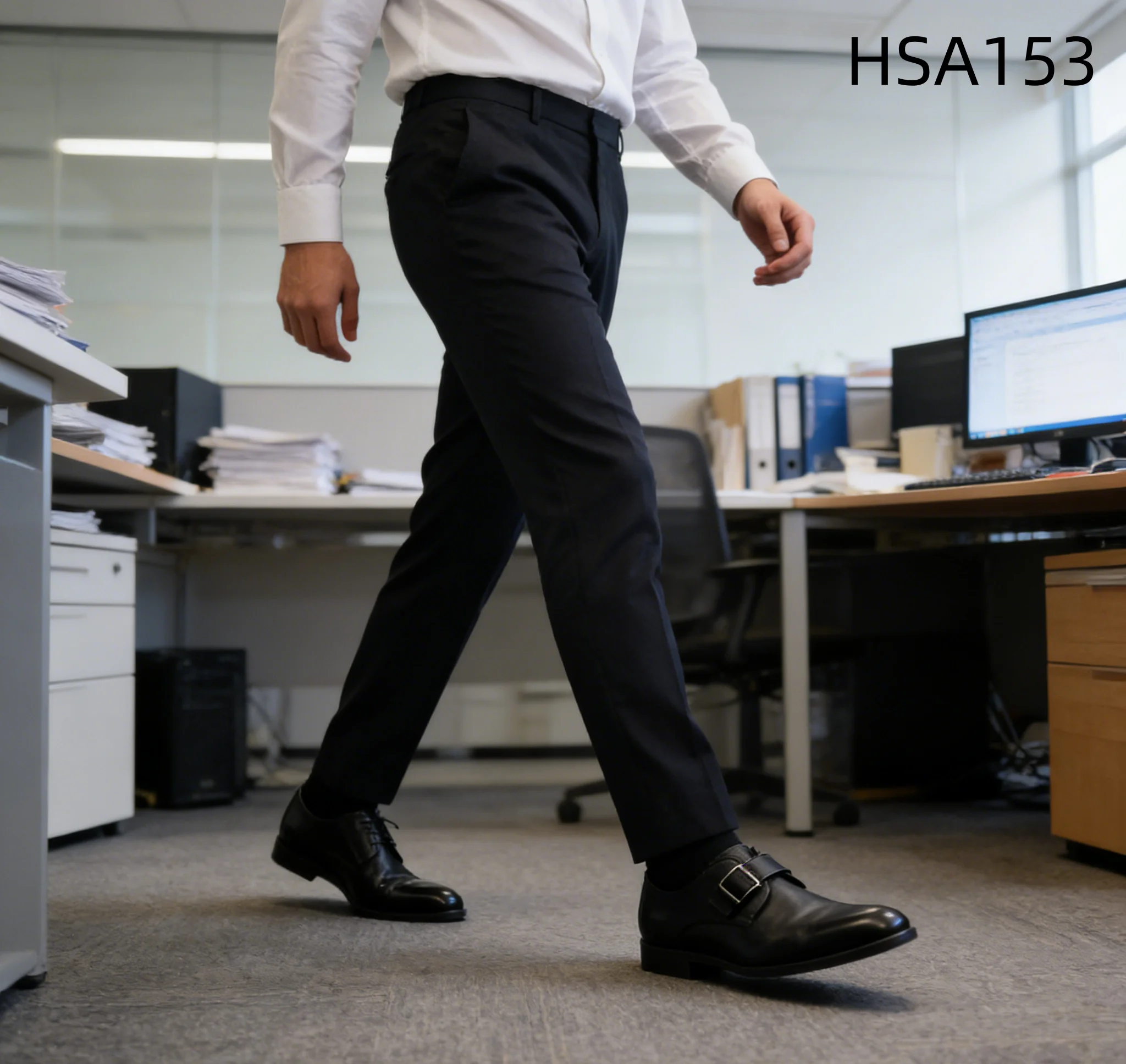 HY, feest- en promschoenen voor heren met puntige neus (2026), nieuwe kantoorschoenen met gesp, stijlvol en modern, geurwerende uniformschoenen, verkrijgbaar, model HSA153
