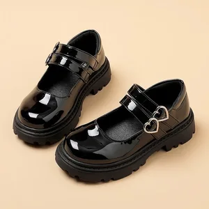 New Girls' Casual Shoes Holiday Wedding Children Casual Leather Shoes Student School Performance Princess Shoes