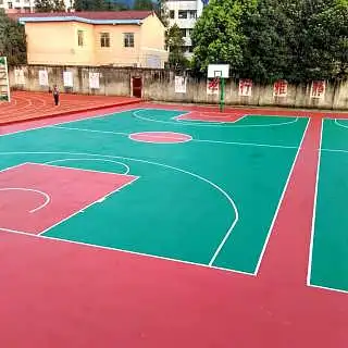Durable Outdoor Polyurethane PU and Rubber Plastic Sports Court Soft and Waterproof Basketball Volleyball Tennis Court