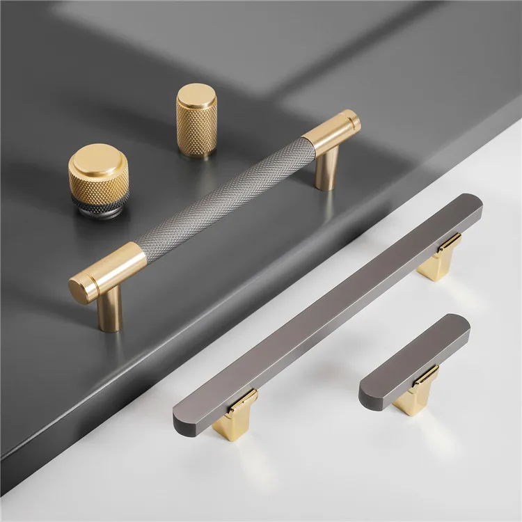 Closet door handle drawer accessories Modern luxury  wardrobe handle pull fittings