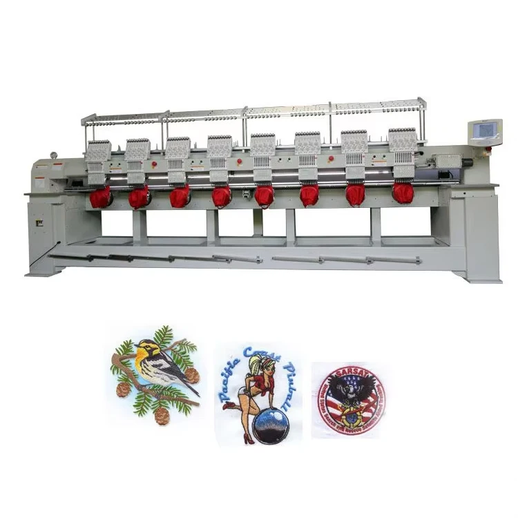 Computerised Digital Cnc Curtain Tufting Saree 8 Head Embroidery Machine Price for Clothes
