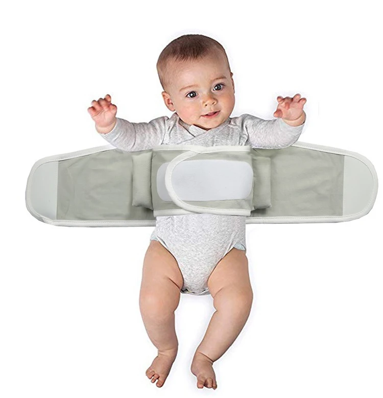 Adjustable Baby Cotton Swaddle Strap Arms Only Wrap for Safe Sleeping 