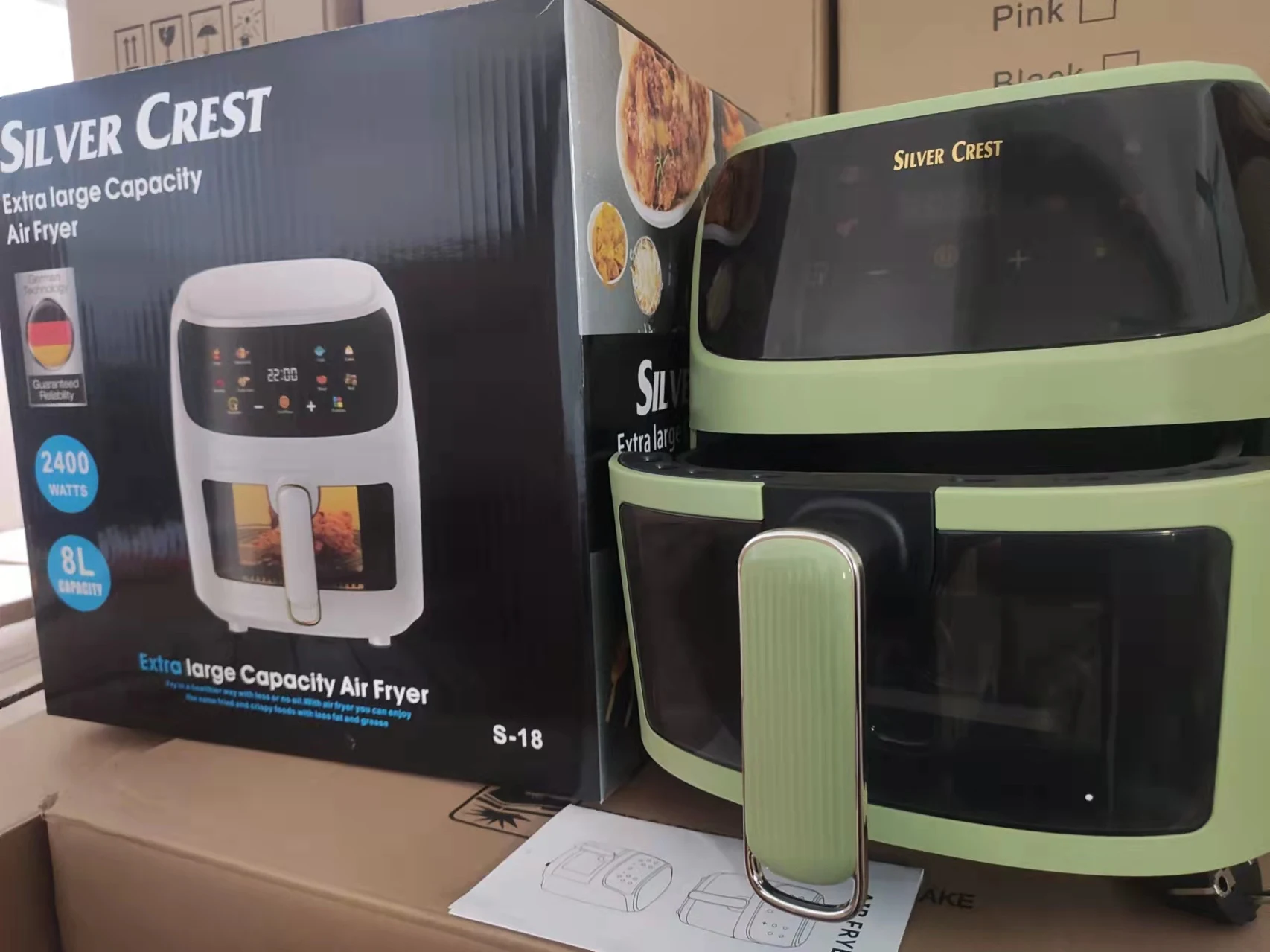 8l Air Fryer Oilless Cooker For Roasting Health Fryer Pizza Steak