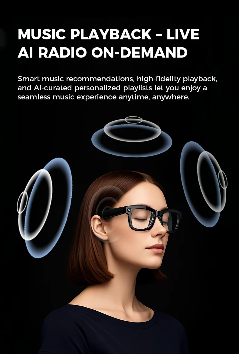 M01 Smart AI Camera Glasses 500w HD Camera Anti-Shake Record ENC AI Translation WIFI Sunglasses Smart Intelligence Headset 2025