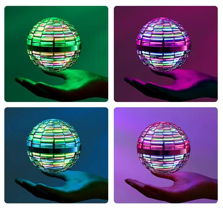 Flying Flyorb Boomerang Magic With Led Mini Drone Colorful Hand