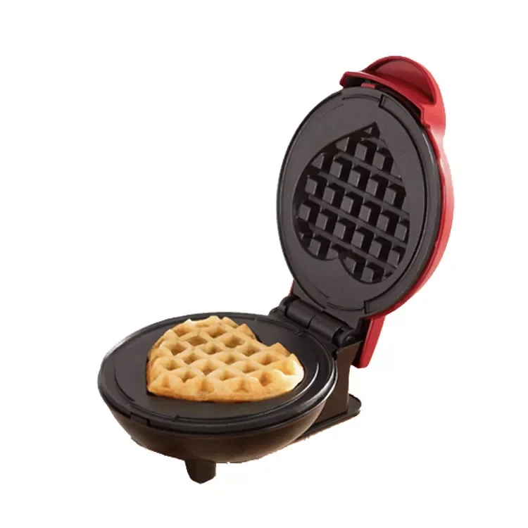 Electric Mini Waffle Maker Waffle Iron For Individual Pancakes